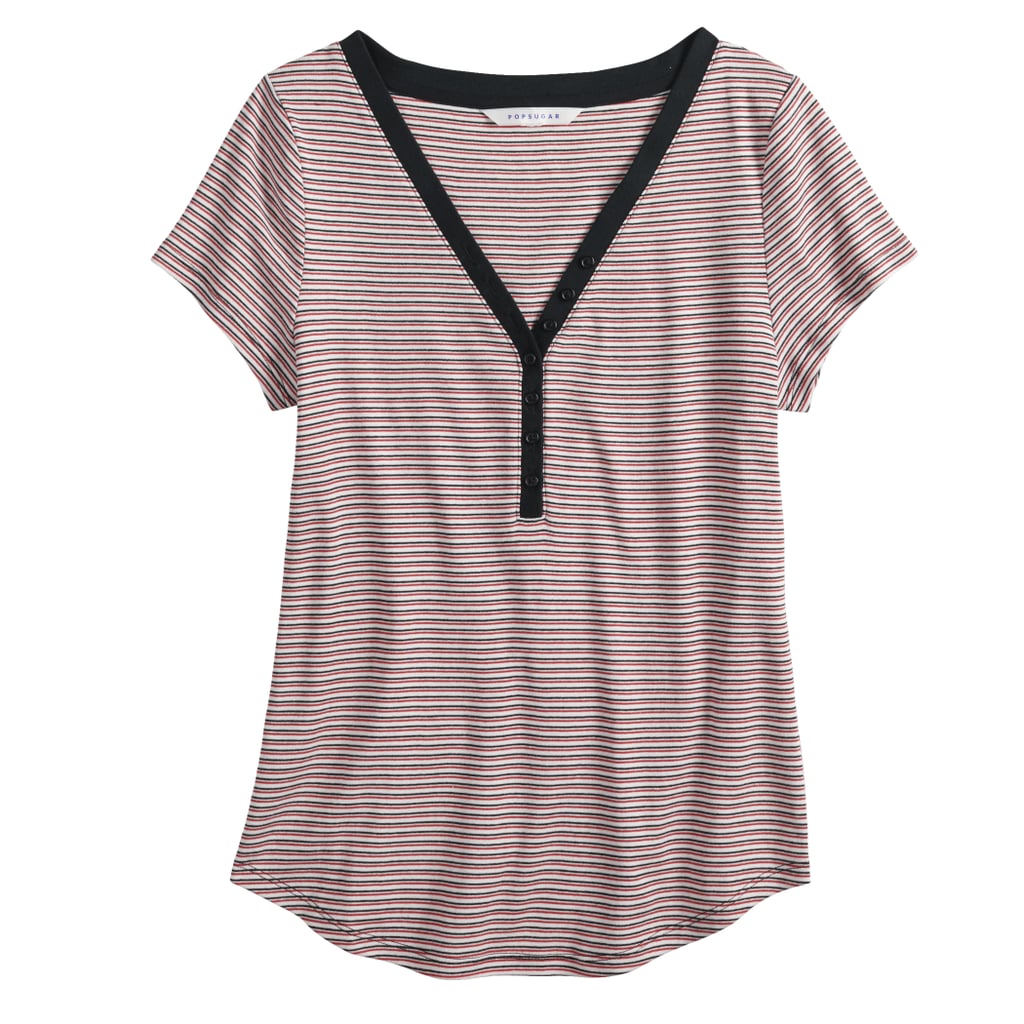 Henley Tee in Double Stripe