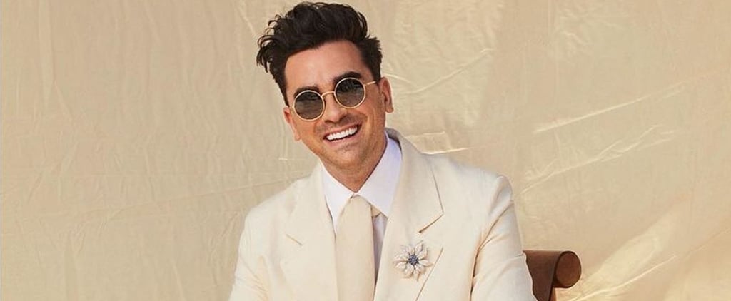 Dan Levy in The Row Cream Suit at 2021 SAG Awards