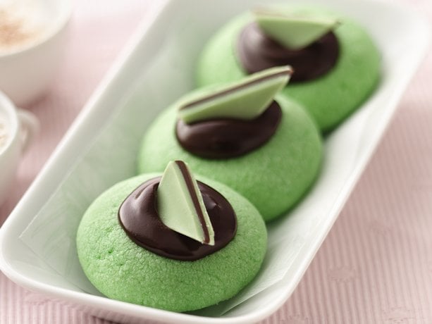 Chocolate-Mint Thumbprints