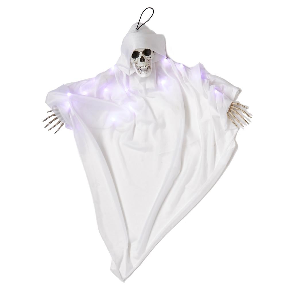 36 In Light Up Hanging White Ghoul 23 Halloween Decorations