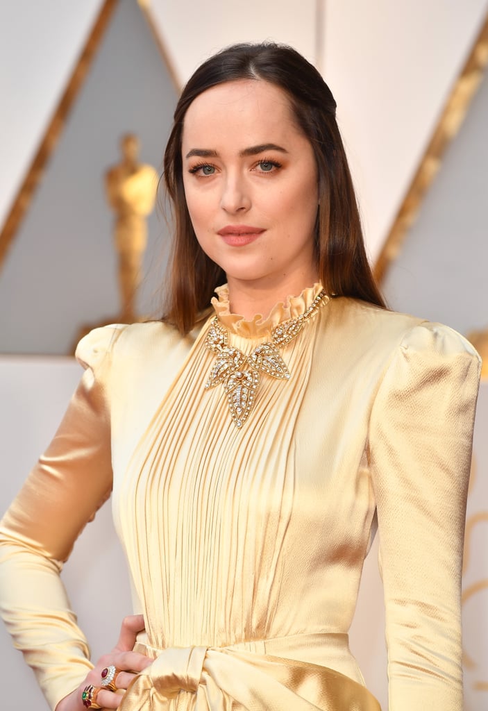 Dakota Johnson on the Red Carpet at the 2017 Oscars