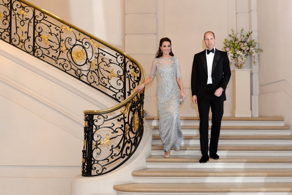 During their trip to Paris, Kate and William got all dolled up when they attended a dinner at the British Embassy.