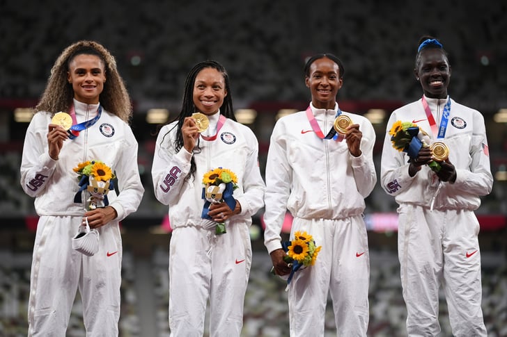 Team Usa Wins Gold In Womens 4x400m Relay At 2021 Olympics Popsugar Fitness Uk Photo 11 