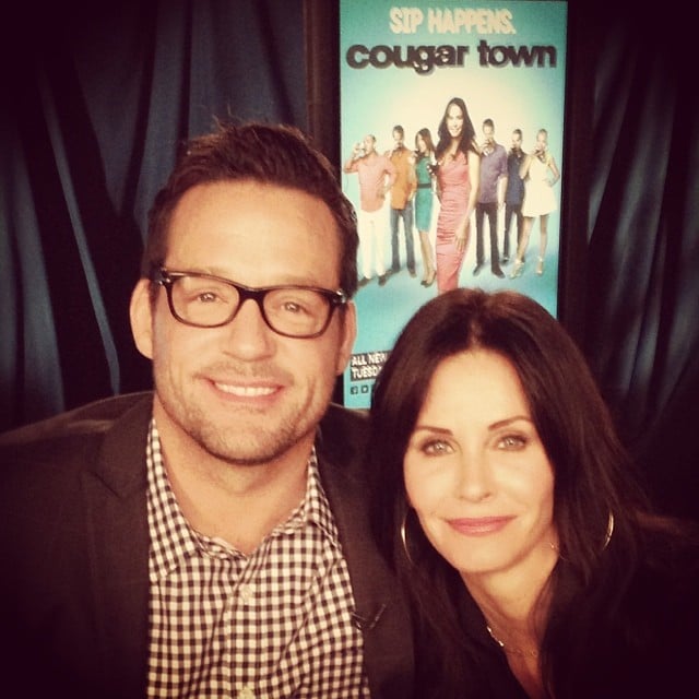Josh Hopkins and Courteney Cox coupled up to promote the new season of Cougar Town.
Source: Instagram user mrjoshhopkins