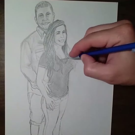 Mesmerizing Time-Lapse Drawing Pregnancy Announcement