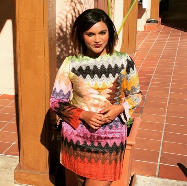 Mindy Kaling Missoni Dress on Instagram
