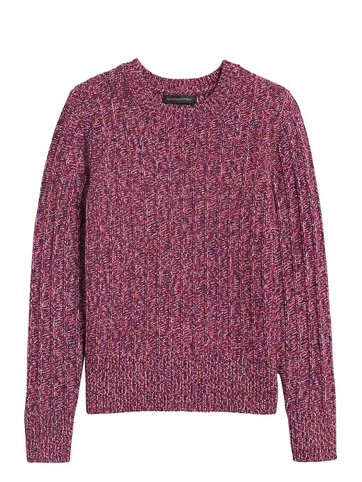 Marbled Wool-Blend Sweater