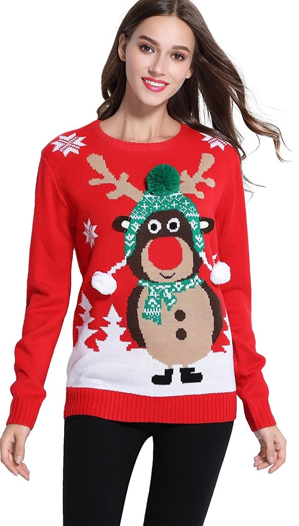 Daisy's Boutique Christmas Cute Reindeer Knitted Sweater | The Best ...