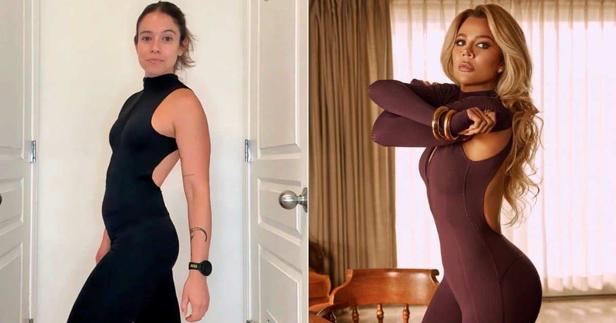I Wore Khloé Kardashian's Butt-Lifting Backless Catsuit For a Bike Bootcamp