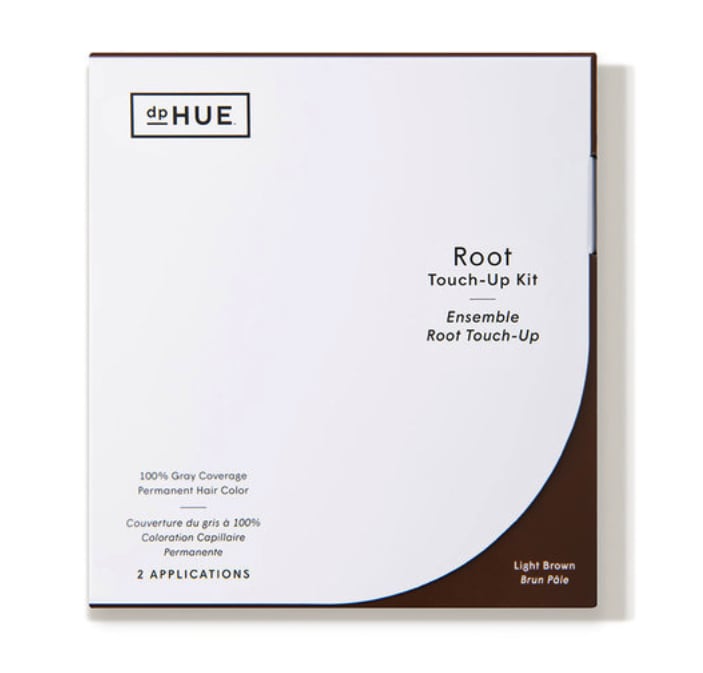 Tip #4: Only Apply Hair Color on the Regrowth
If you're dealing with previously colored hair and concerned about your roots, now might be the right time to experiment with at-home touch-ups — but cap things there. "I suggest applying [coloring products] only on the new regrowth that you can see (part and hairline) and waiting for a professional to color the interior." While a full-blown hair transformation may not be your best option, you can at least maintain what you already have. 
What to Try: dpHUE Root Touch-Up Kit ($32)
