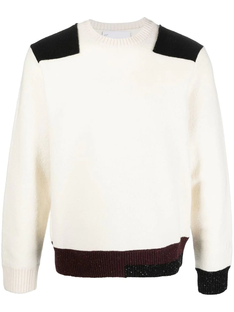 Shop Similar: Neil Barrett Contrasting-Panel Wool Jumper