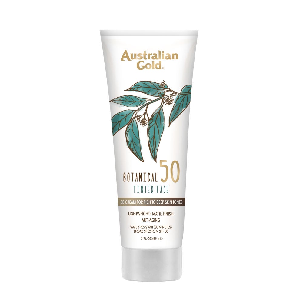 Australian Gold Botanical SPF 50 Tinted Face Sunscreen Lotion — Rich to Deep