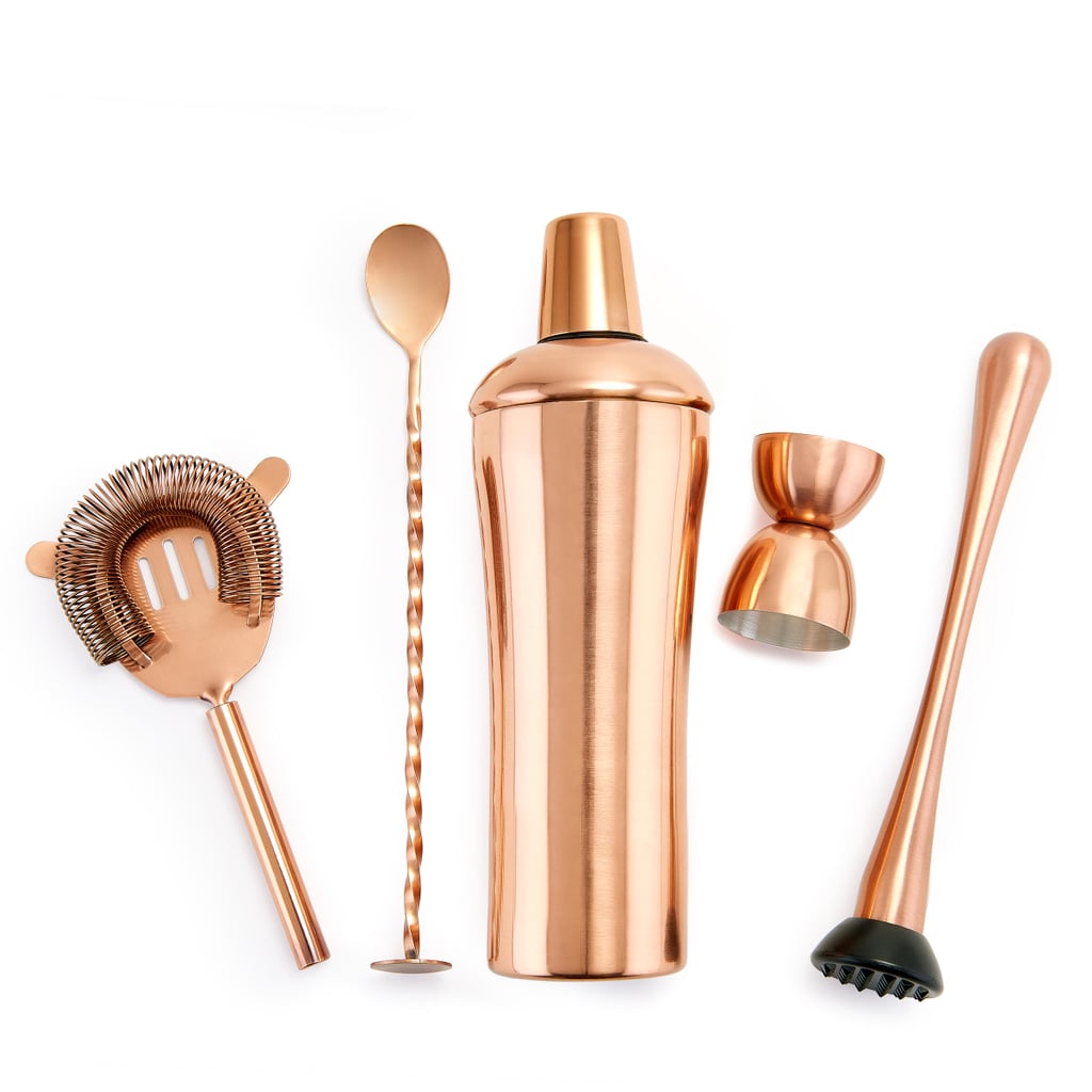 Old Dutch DuraCopper 5-Piece Cocktail Shaker Set
