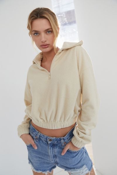 UO Track Meet Half-Zip Sweatshirt