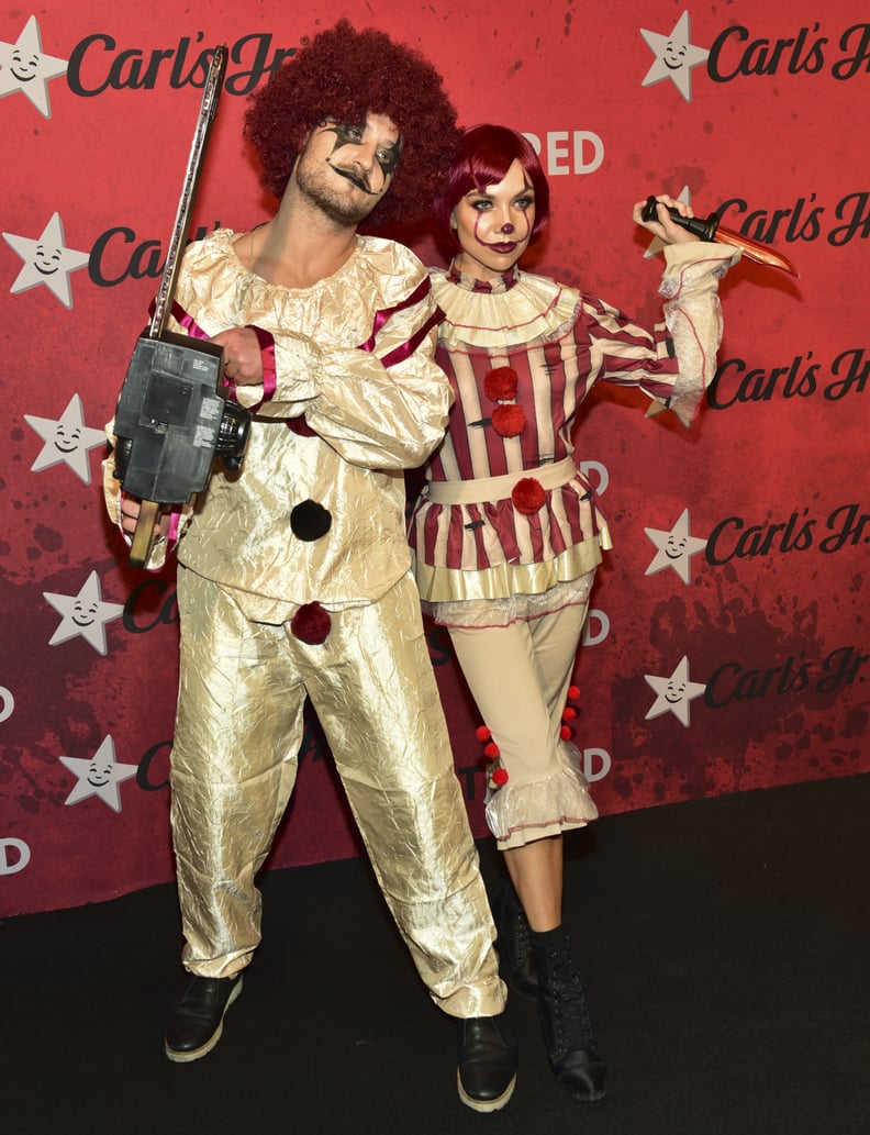Val Chmerkovskiy and Jenna Johnson as Killer Clowns