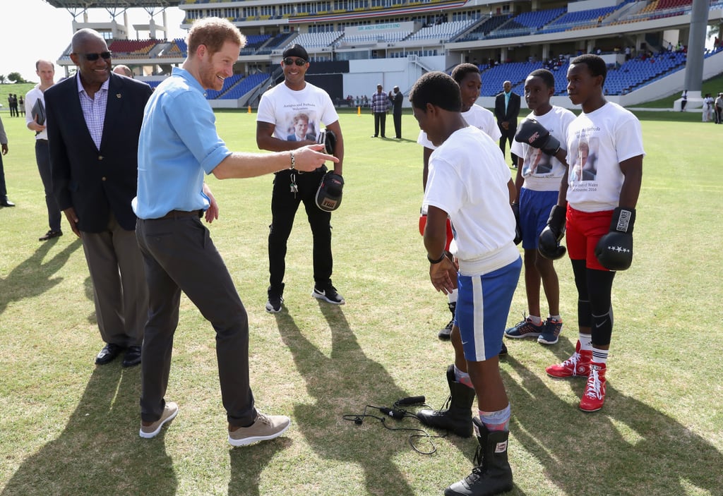 Prince Harry Dancing With Kids in the Caribbean 2016
