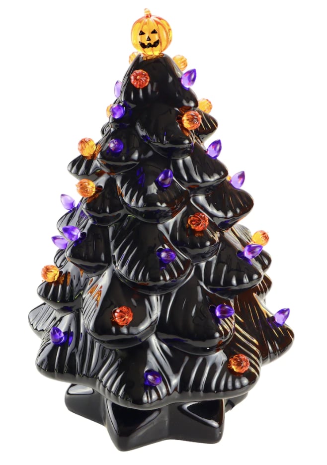 Black Ceramic Halloween Tree