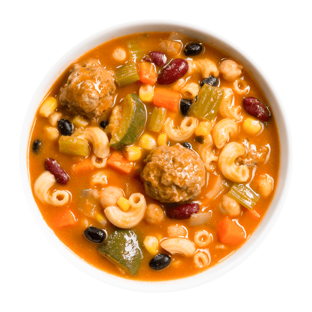Tiller & Hatch Southwestern Style Minestrone Soup With Meatballs