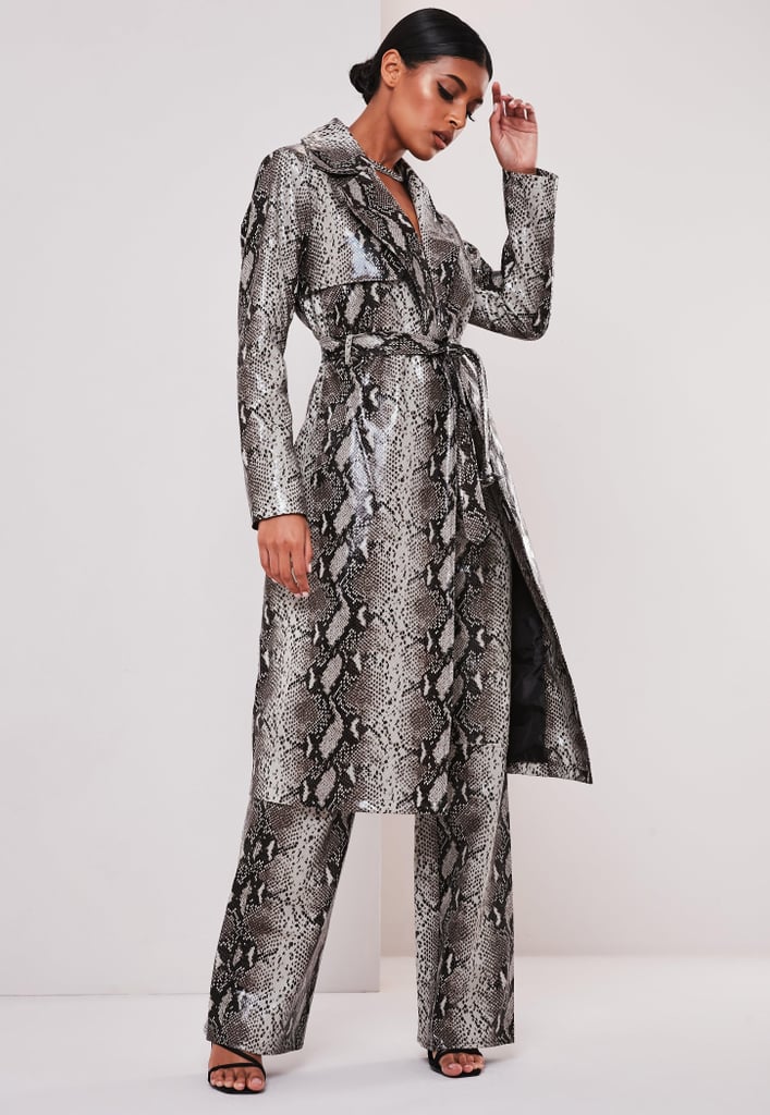 snake skin coat