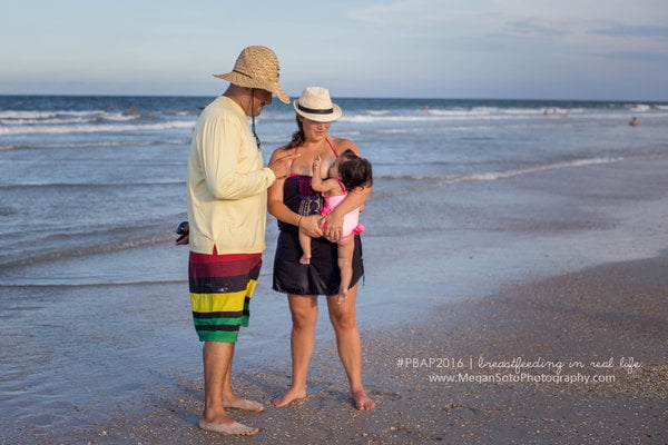 Photos of Dads Supporting Breastfeeding in Public