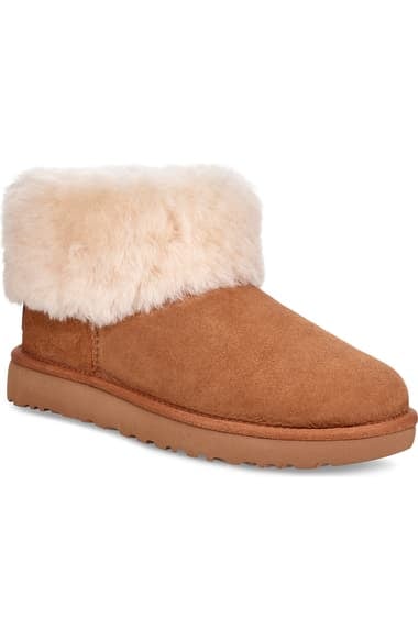 Ugg Classic Mini Fluff Genuine Shearling Bootie