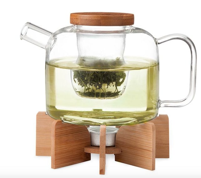 Glass Teapot With Stand 2015 POPSUGAR Best Gifts Under 100
