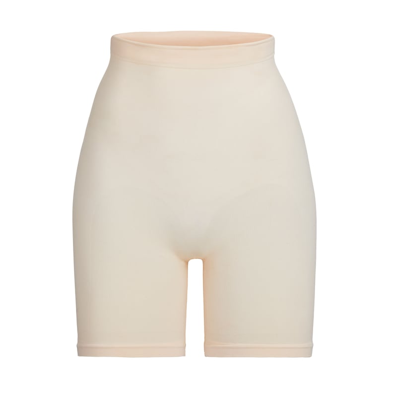 MATERNITY SCULPTING SHORT MID THIGH, CLAY