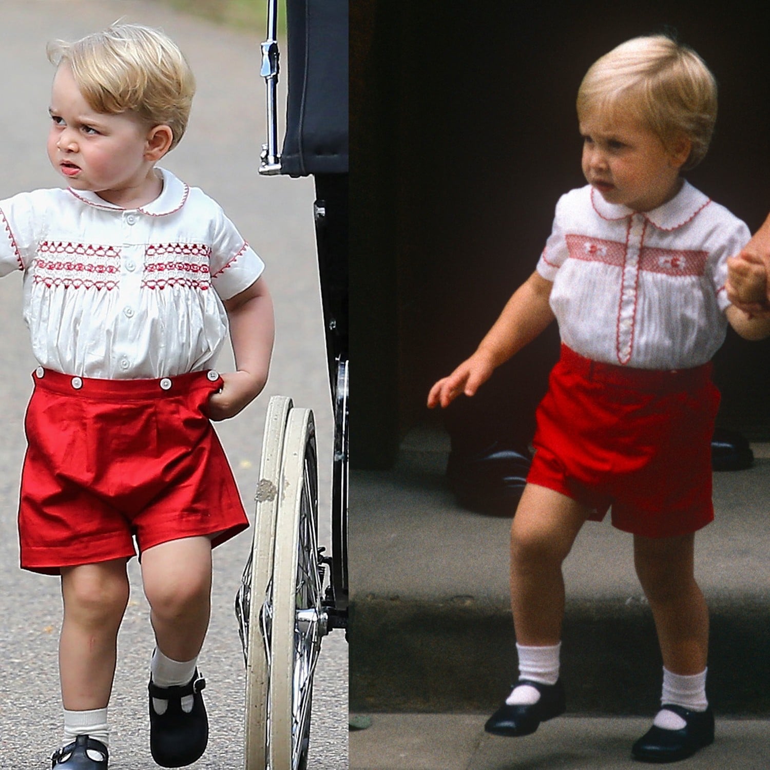Prince George And Prince William Matching Outfits Popsugar Celebrity
