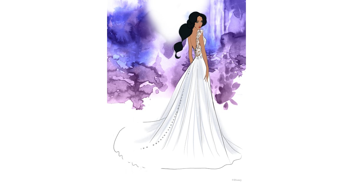 Disney's Jasmine Wedding Dress Design | See New Disney Princess Wedding
