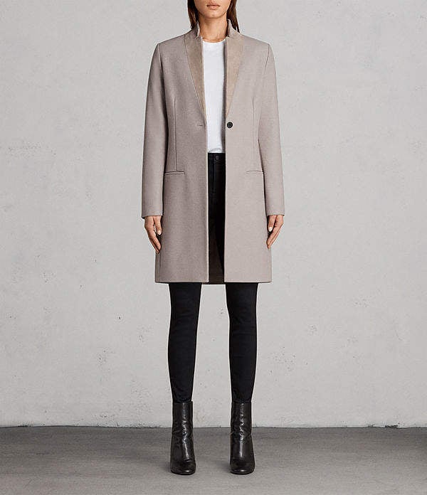 AllSaints Leni Coat The Duchess of Cambridge Wore Skinny Jeans