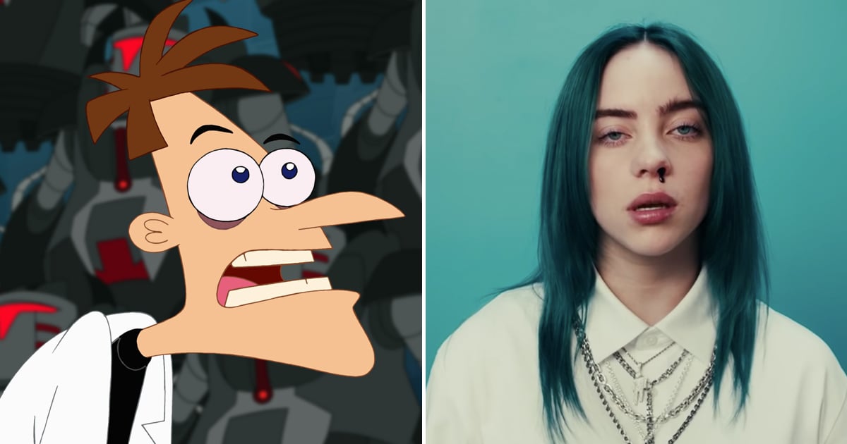 Dr Doofenshmirtz Sings Billie Eilish S Bad Guy Video Popsugar Entertainment - videos matching billie eilish bad guy roblox parody