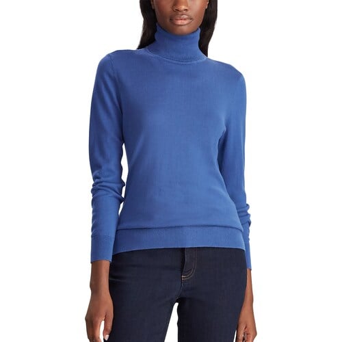 cornflower blue turtleneck