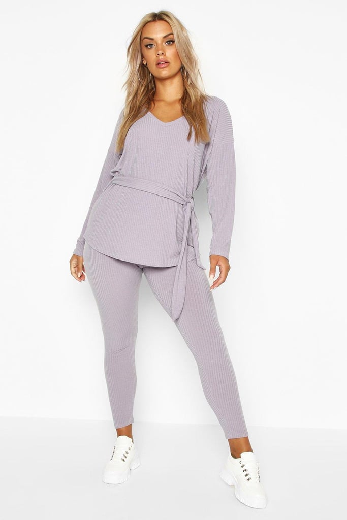 Soft Rib Tie-Waist Top & Leggings