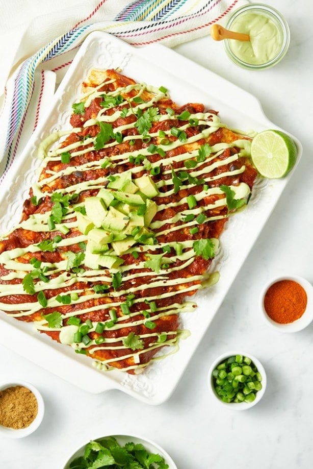 Next-Level Vegan Enchiladas