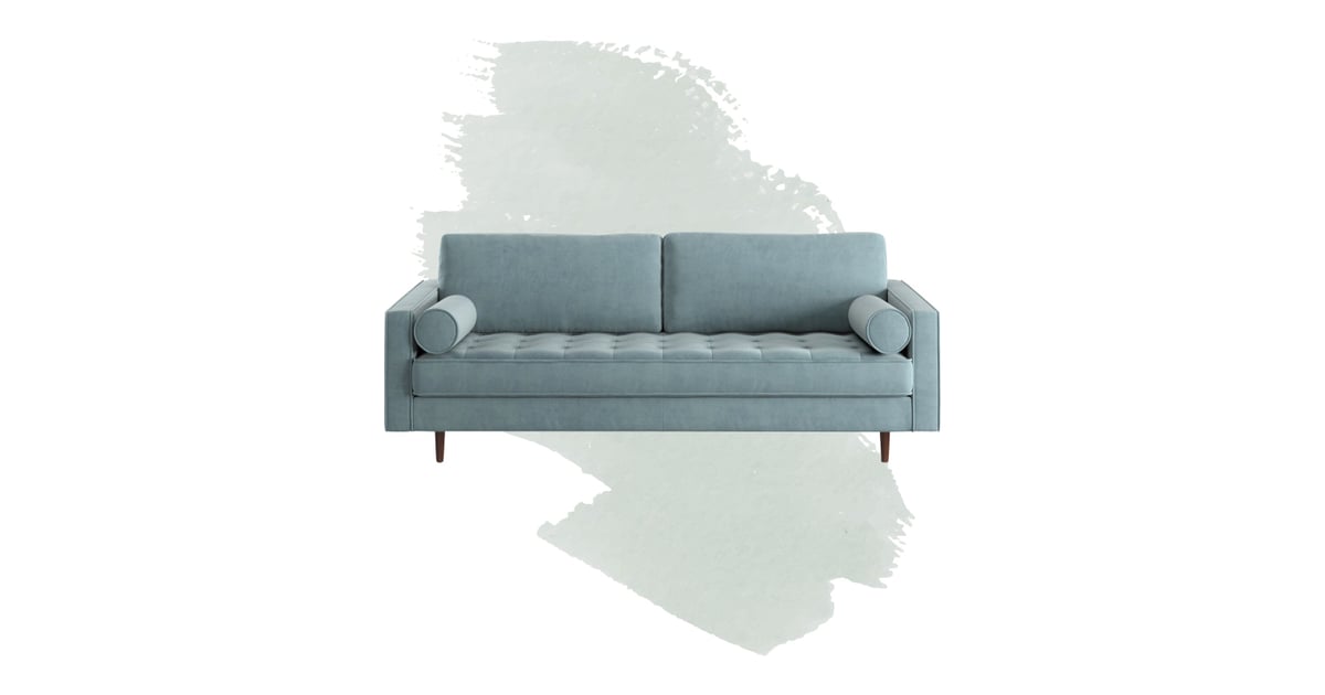 Derry Velvet 88" Square Arm Sofa The Best Home Products on Sale From