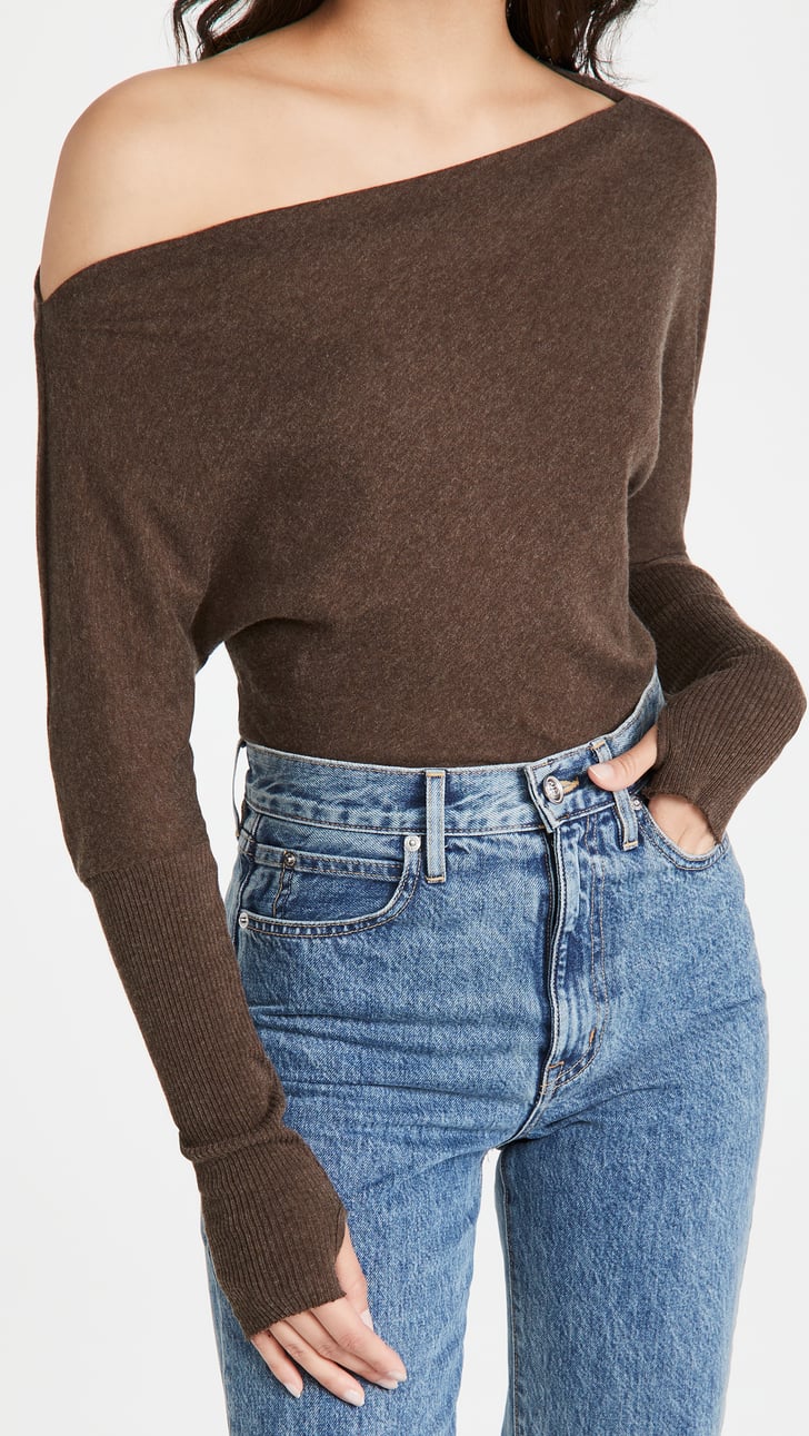 Enza Costa Cashmere Cuffed Off Shoulder Sweater | The Most Popular ...