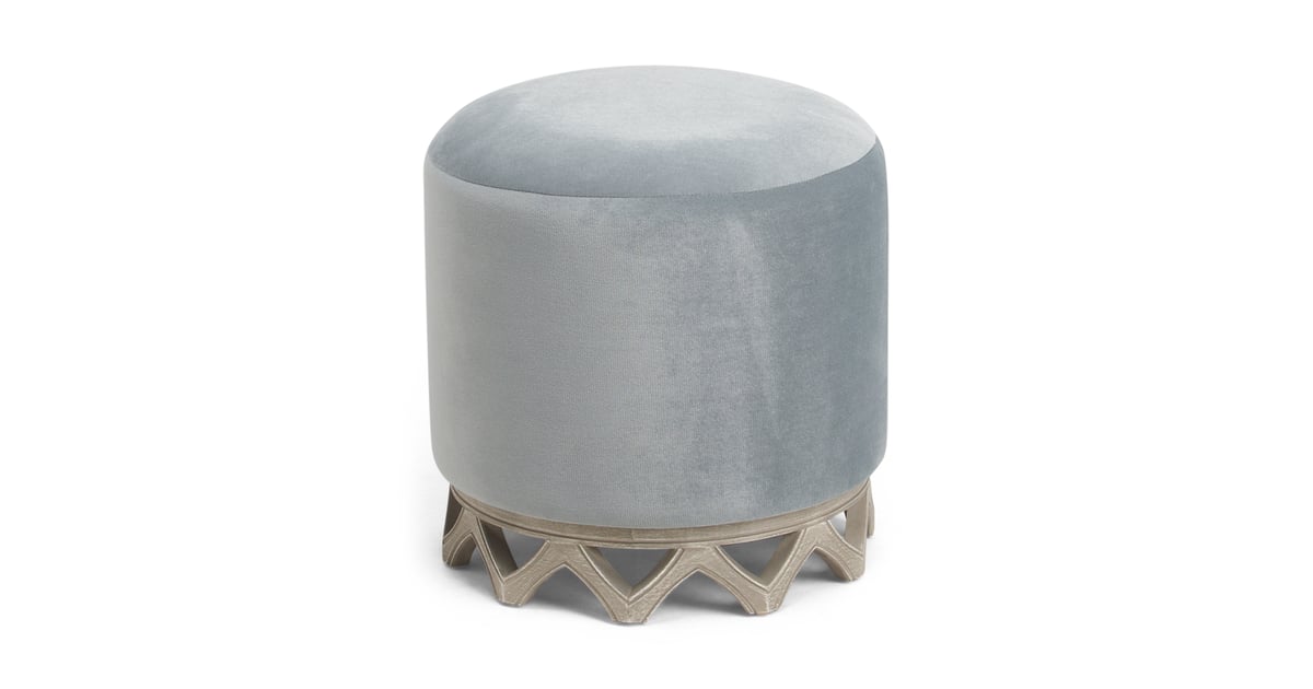 Velvet Scalloped Ottoman Best SmallSpace Furniture From TJ Maxx