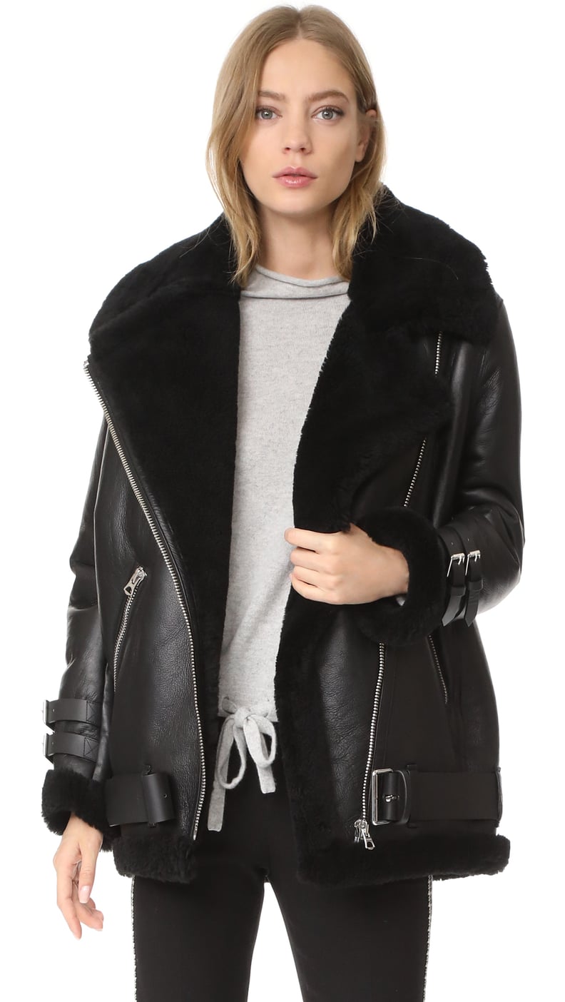 Acne Studios Velocite Shearling Moto Jacket