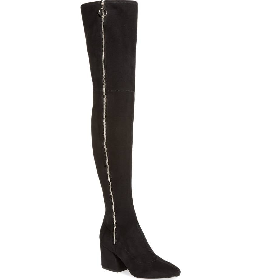 Thigh high zip up boots 2025