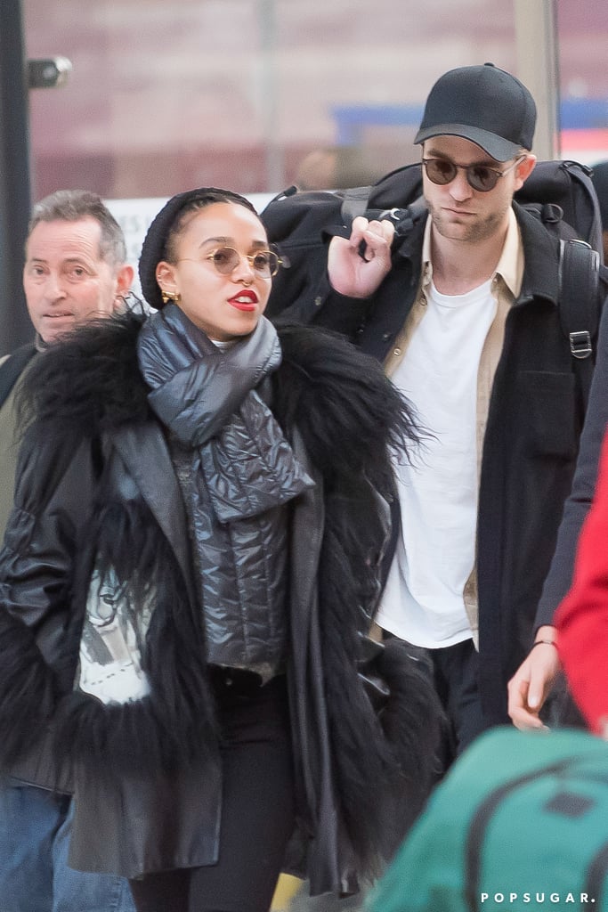 Robert Pattinson and FKA Twigs Arriving in Paris Pictures