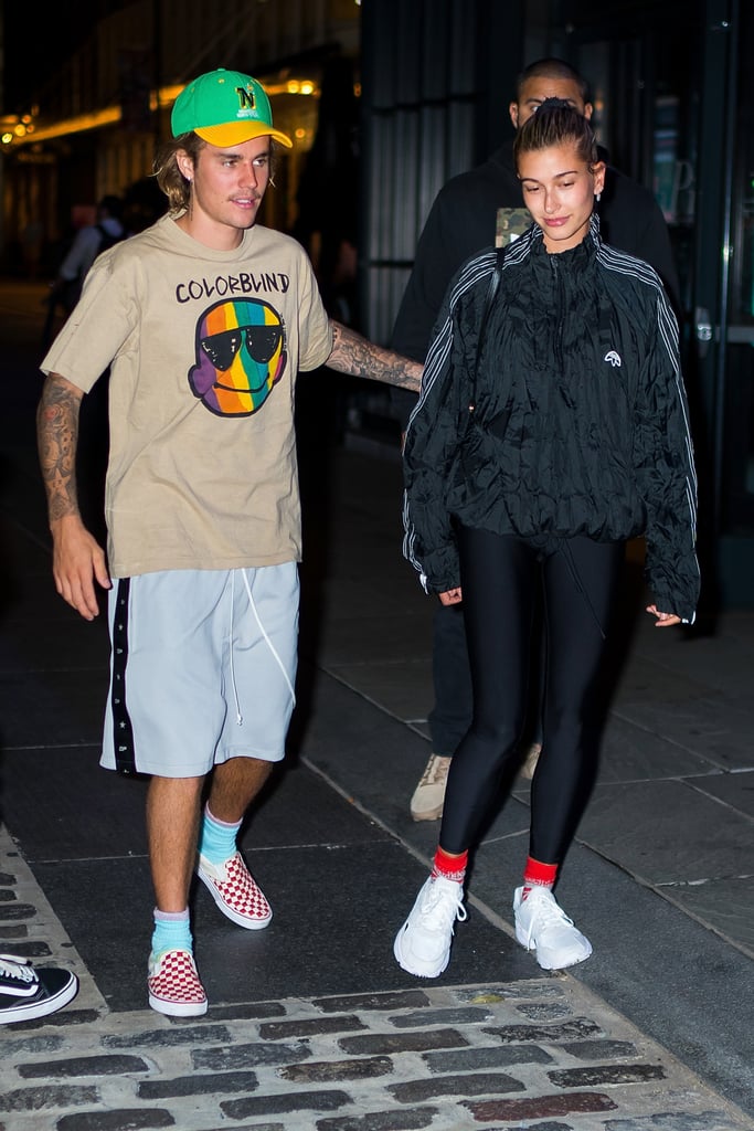 Justin Bieber Hailey Baldwin Matching Shoes and Socks 2018