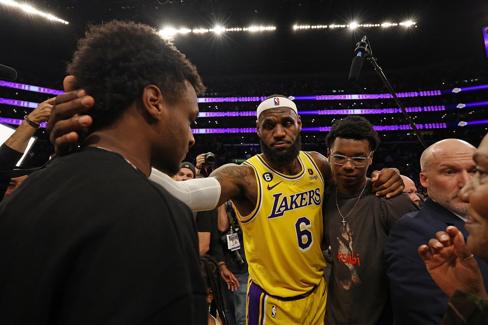 LeBron James Celebrates Record-Breaking Game With His Family | PS Celebrity