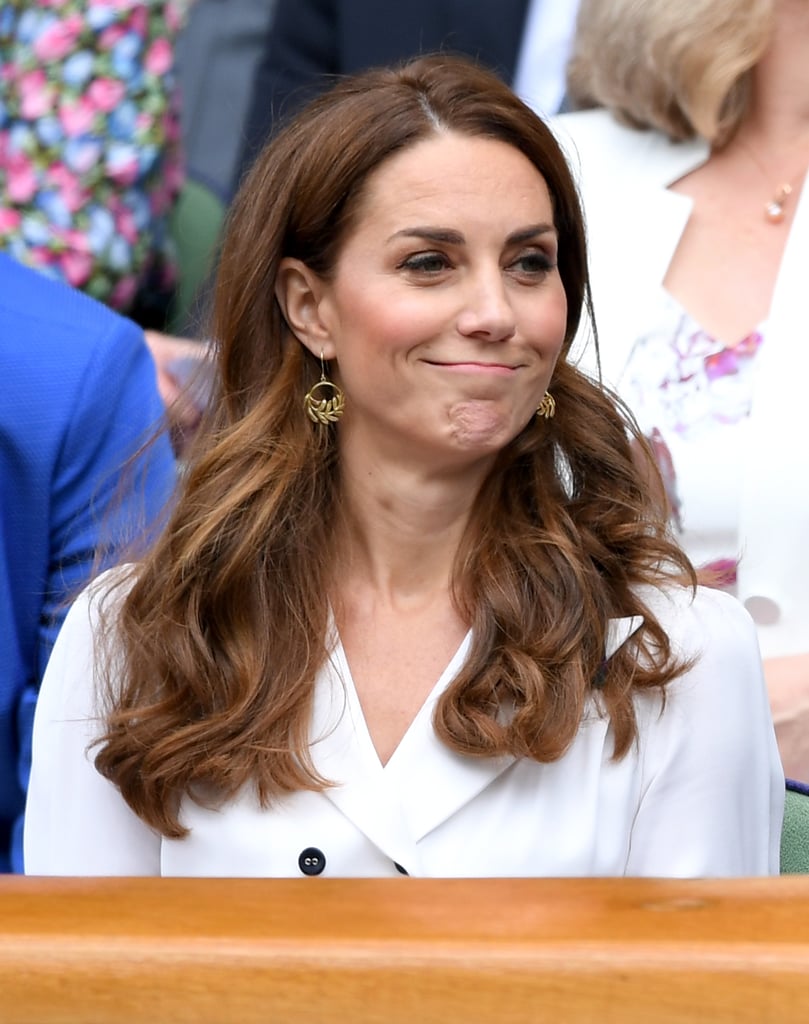 Kate Middleton White Dress At Wimbledon 2019 Popsugar Fashion Photo 20 