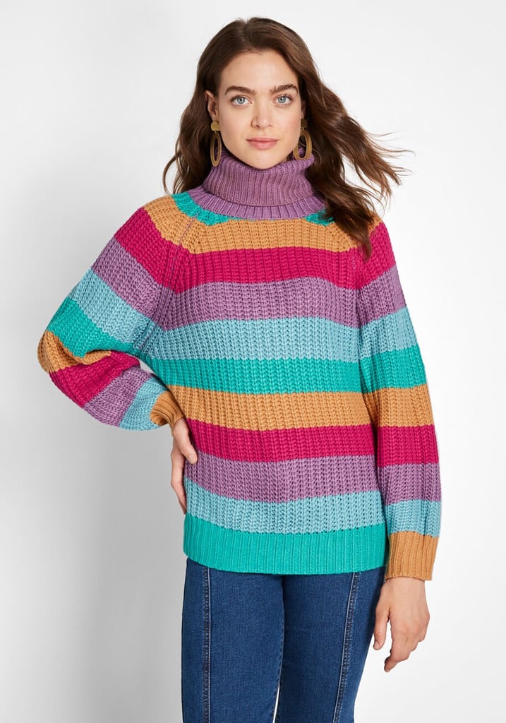 Hit Repeat Cowl Neck Sweater