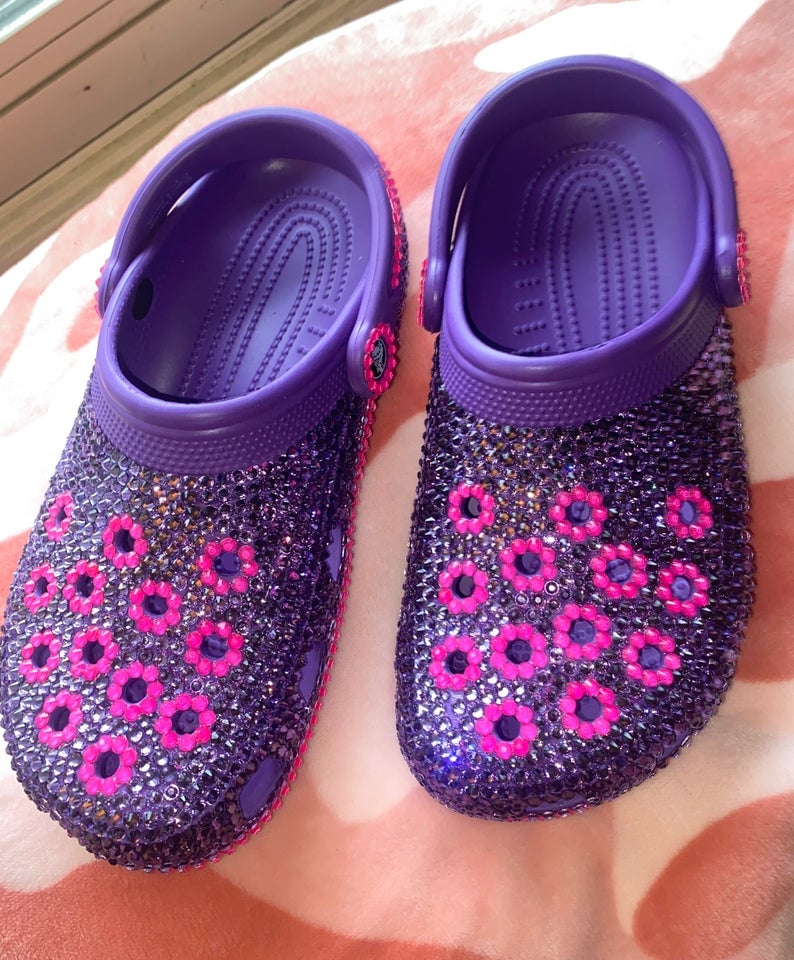 Custom Bling Rhinestone Crocs Shoes