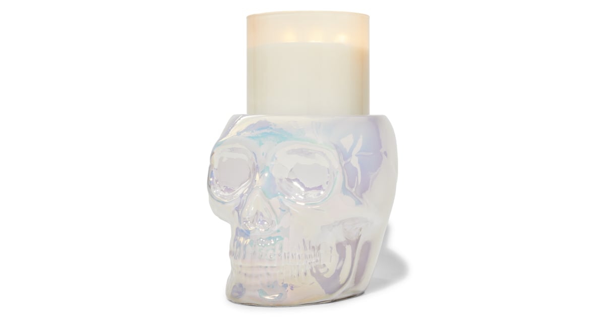 Bath & Body Works Iridescent Skull 3Wick Candle Pedestal
