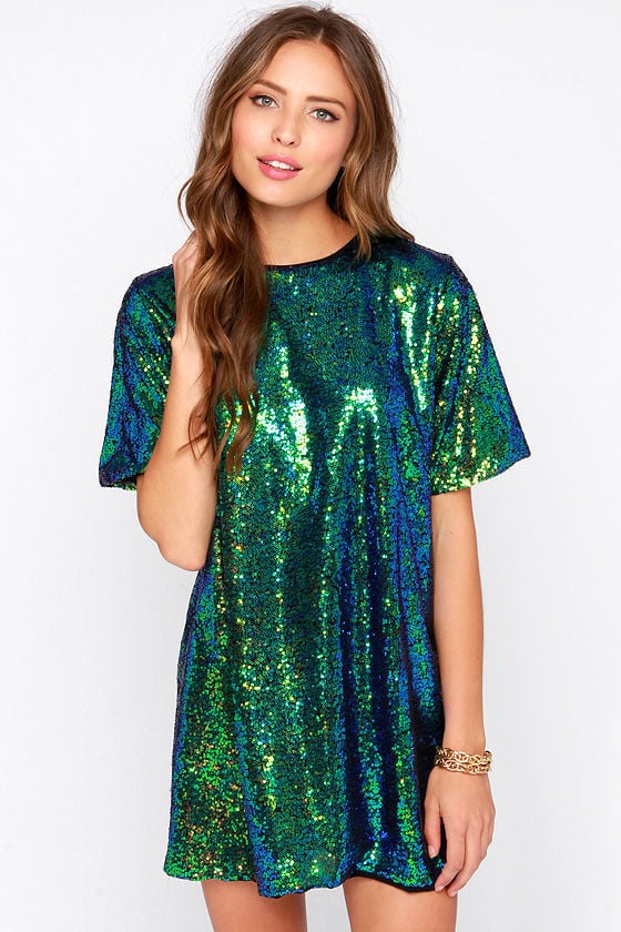 Lulu's Siren Sequin Shift Dress