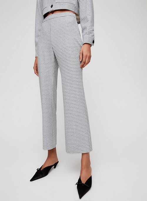 Wilfred Kick Flare Pant High-Waisted Gingham Pant
