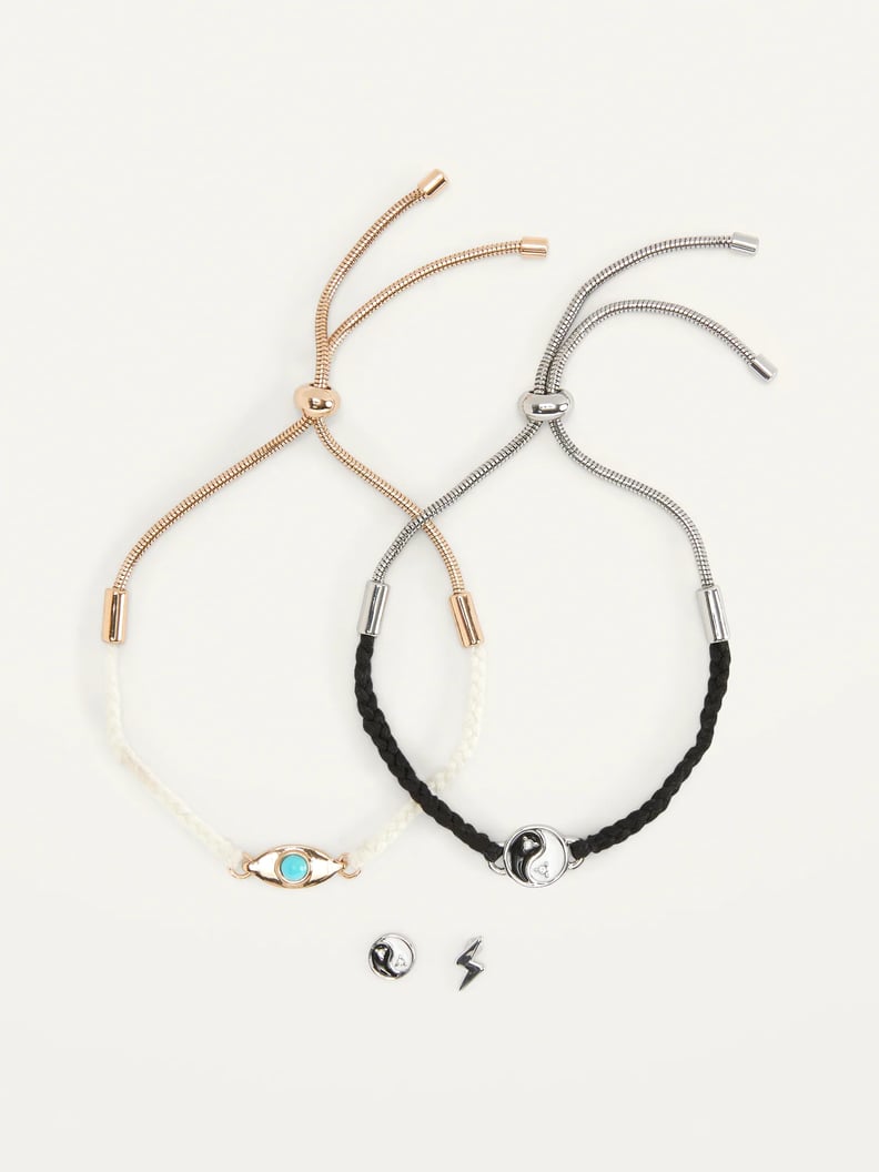 Old Navy Yin/Yang Bracelets & Stud Earrings 4-Piece Set