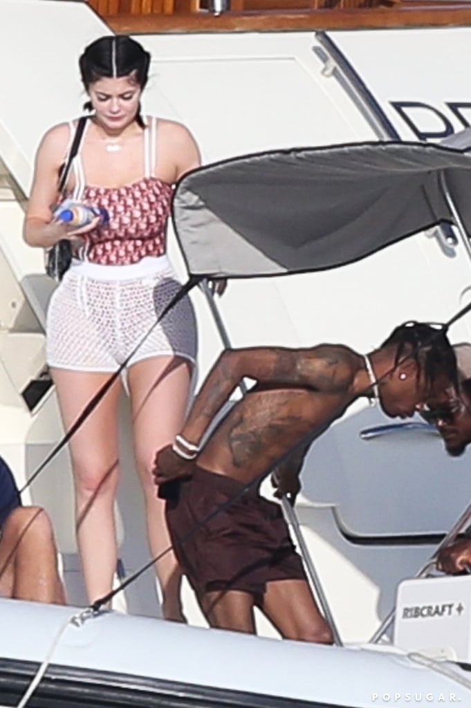 Kylie Jenner and Travis Scott in the Bahamas May 2018